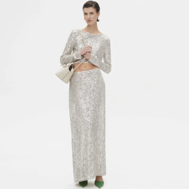MARICIA Sequin Skirt