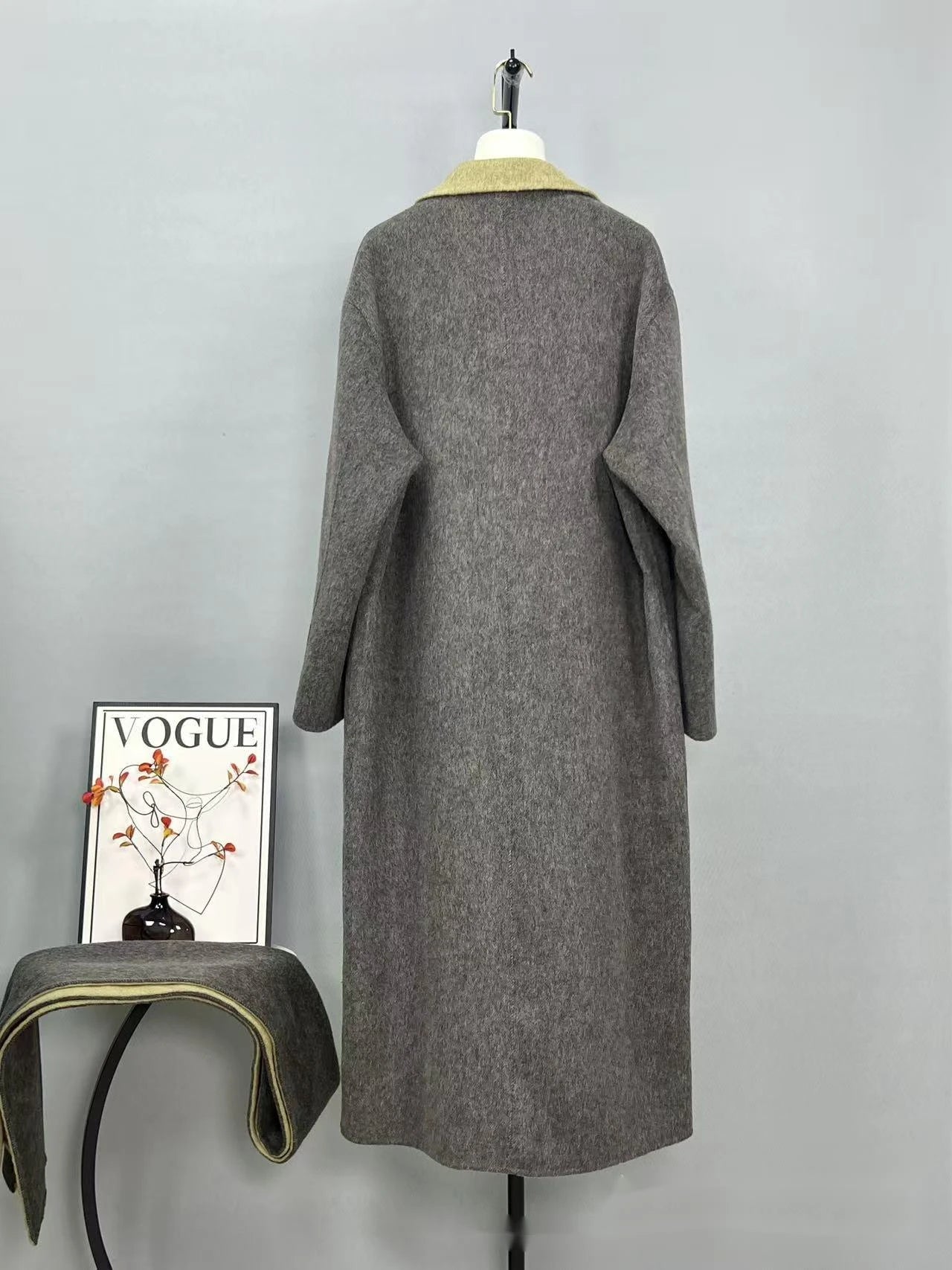 Lana Double Sided Wool Coat+Shawl