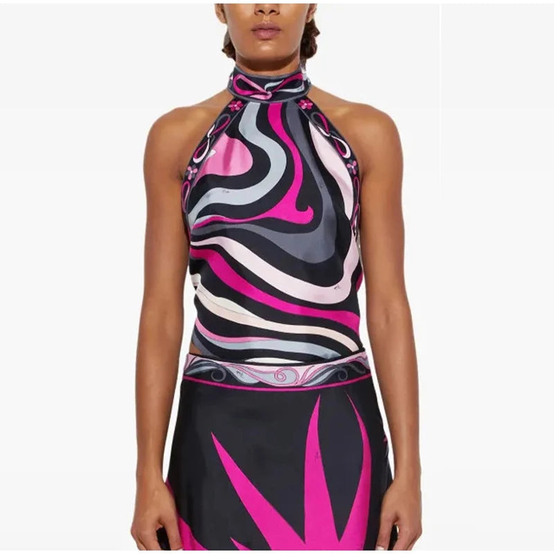 Punta Cana Satin Skirt Suits