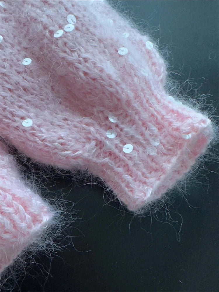 Sequin Knitted Cardigan