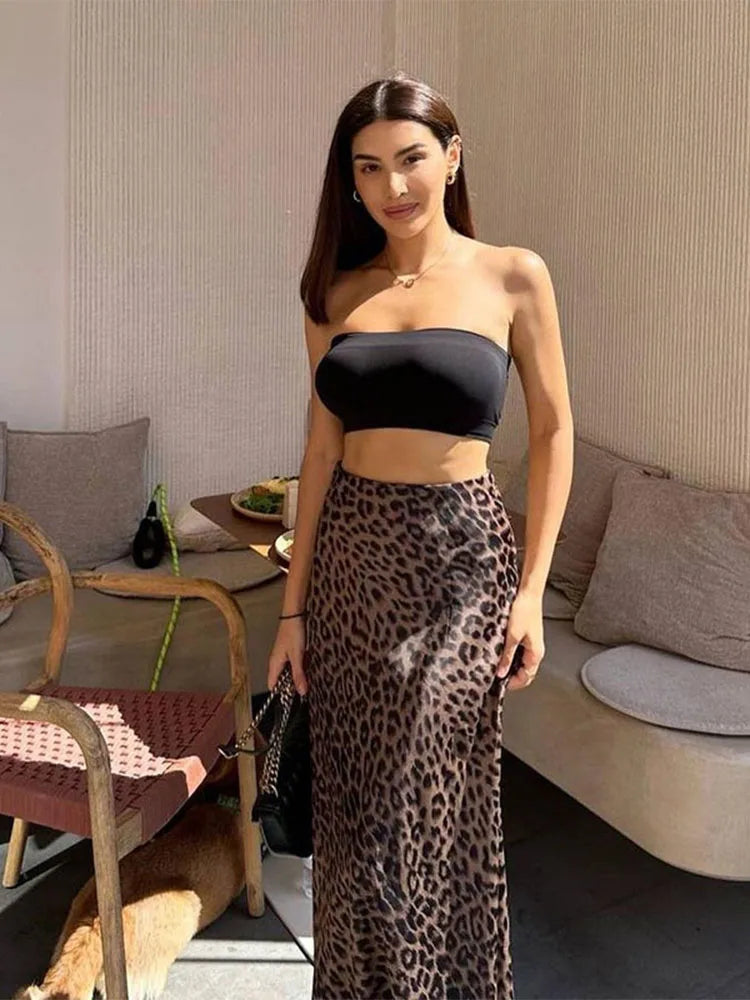 Keira Leopard Print Skirt