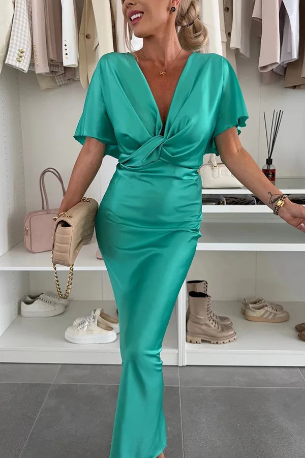 Vera Satin Summer Dress
