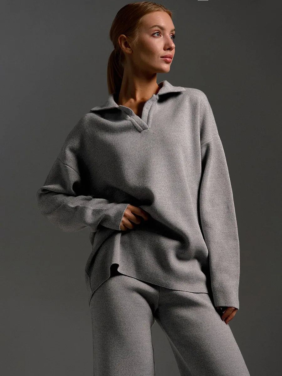 Daria Thick Knitted Suit