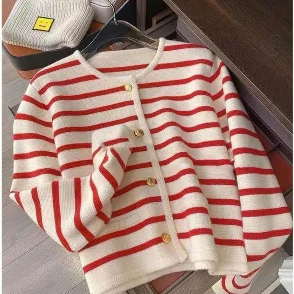 Oles Stripe Casual Office Jacket