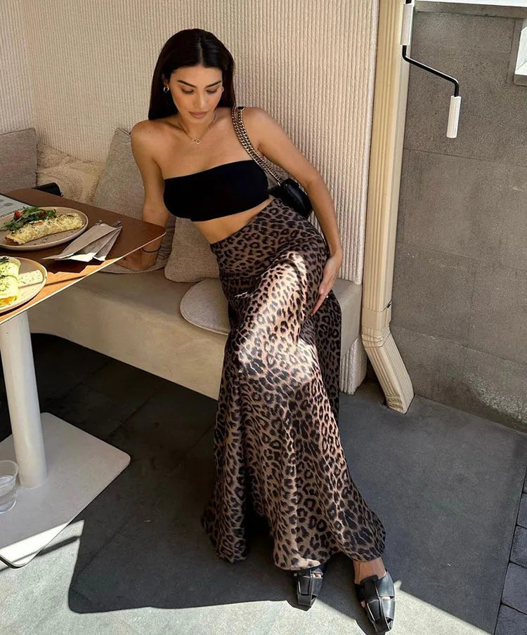 Keira Leopard Print Skirt