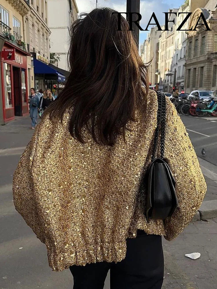 Talula Shiny Sequin Jacket