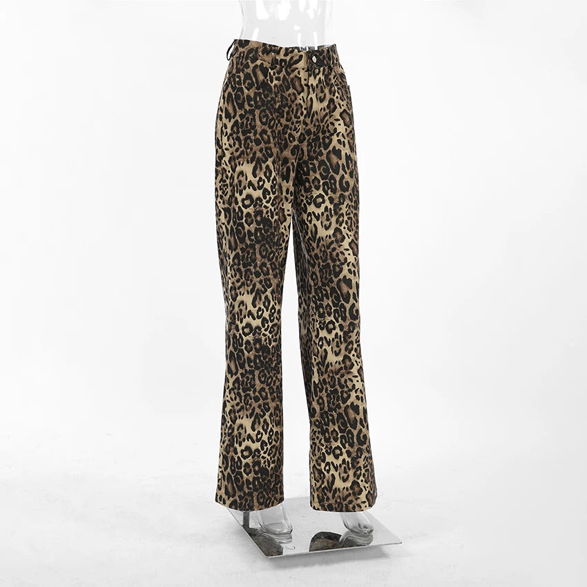 Leopard Print Jogger Pants