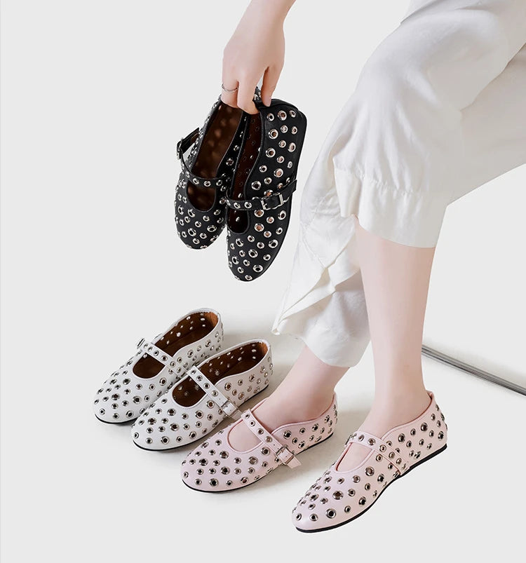 Mary Ballerinas with Metals