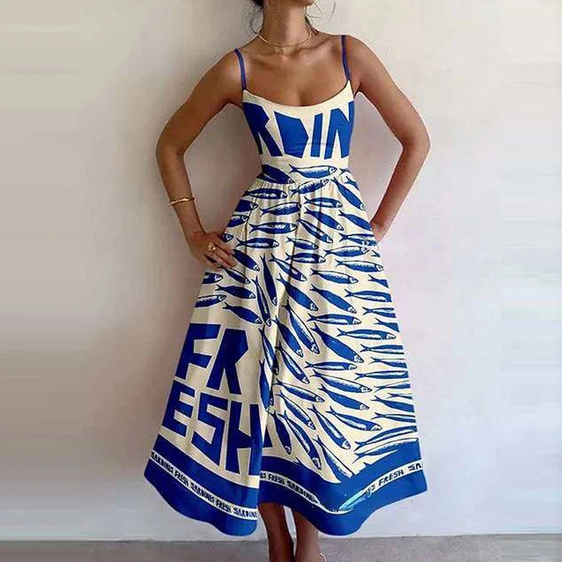 Graphic Print Dress