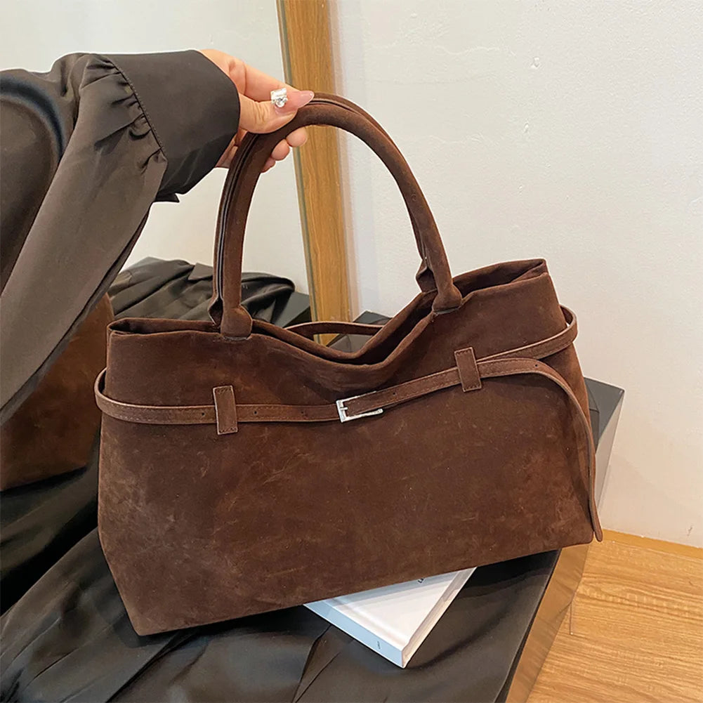 Suede Handbag
