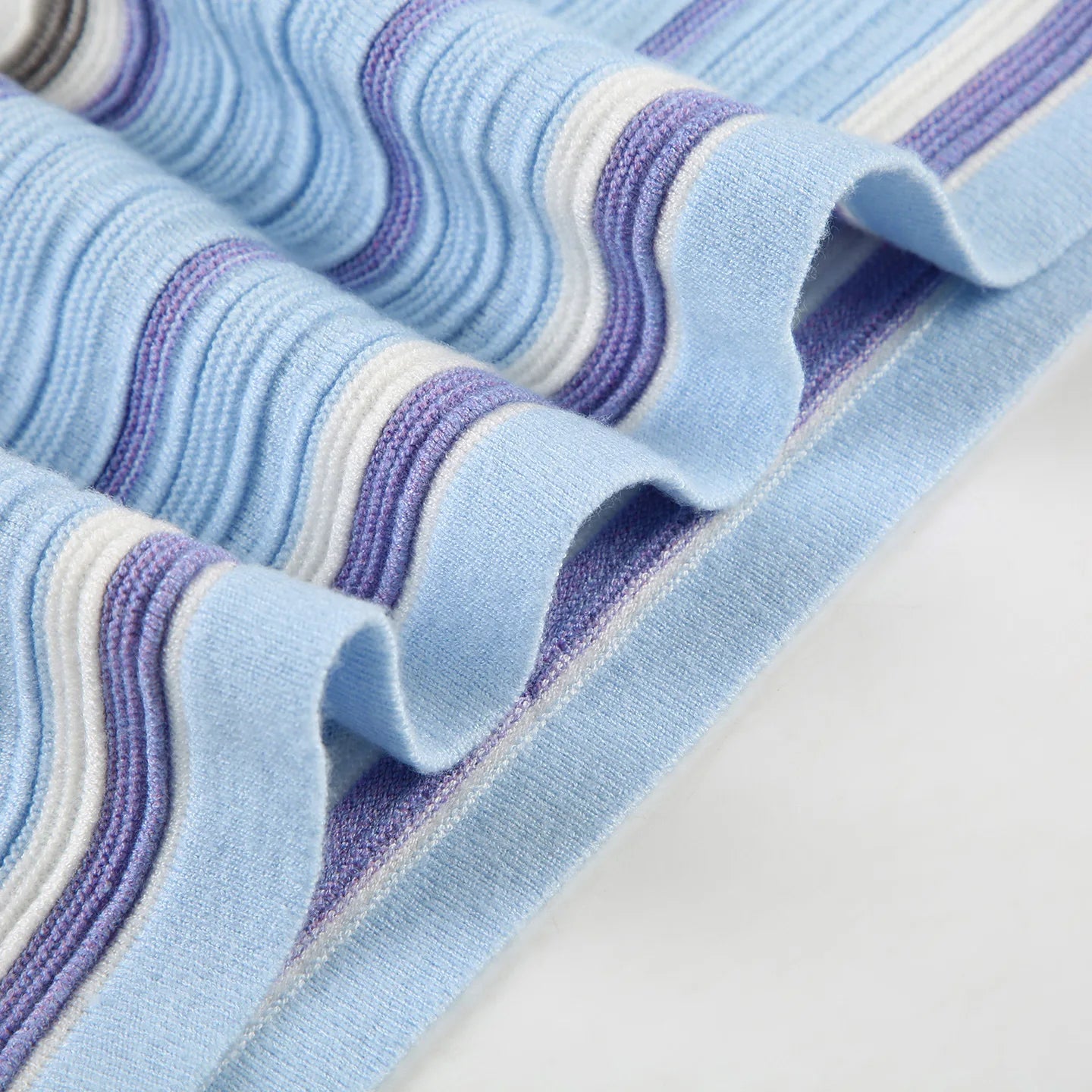 Striped Contrast Mini Skirt Set