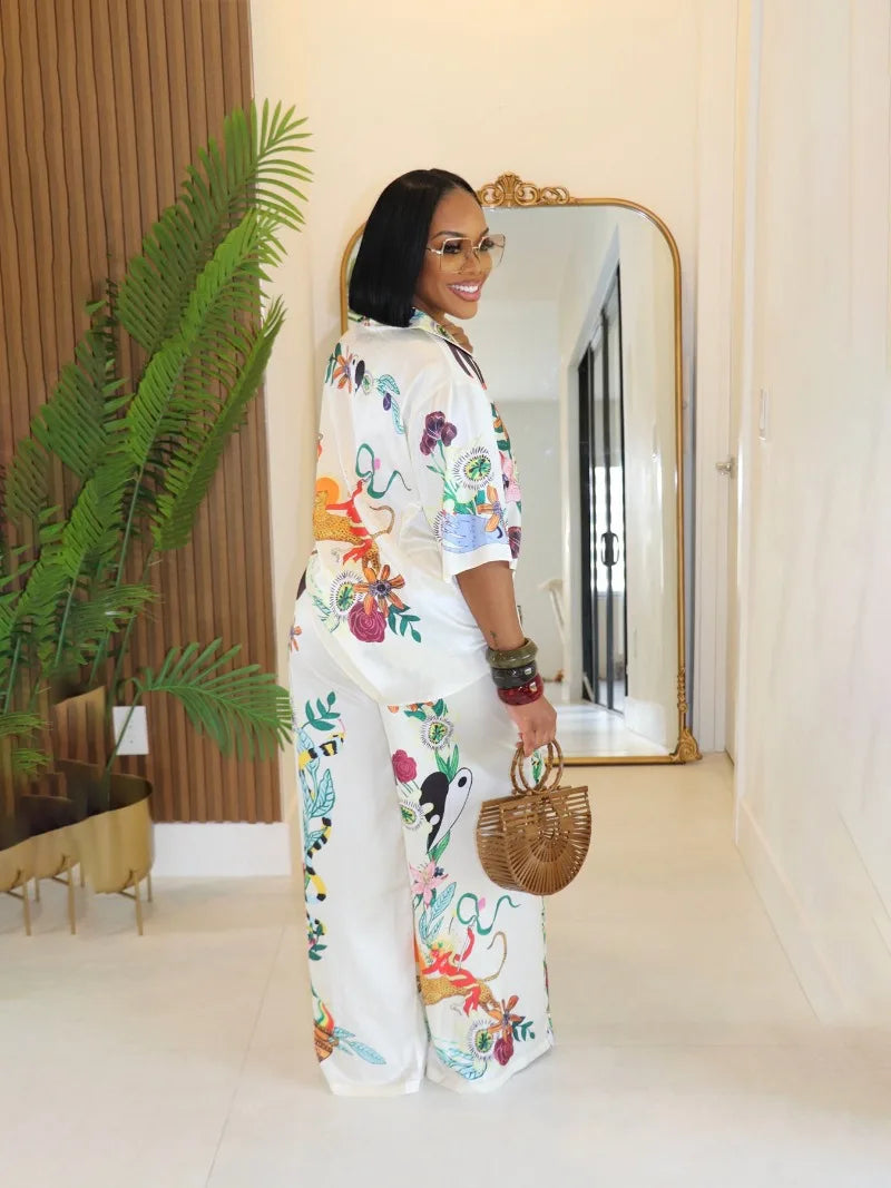 Beach Printed Summer Two Piece Set