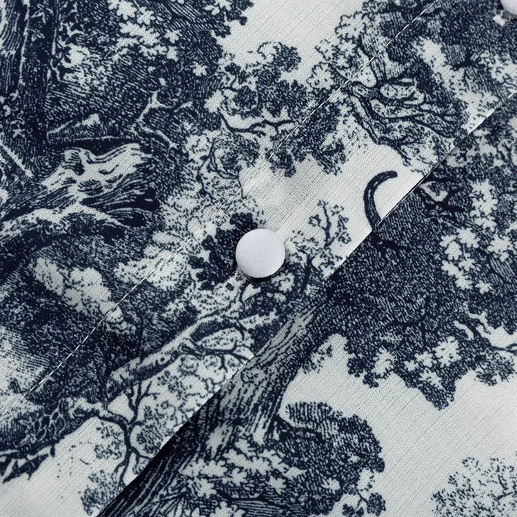 Gaby Floral Print Three Piece Shorts Set