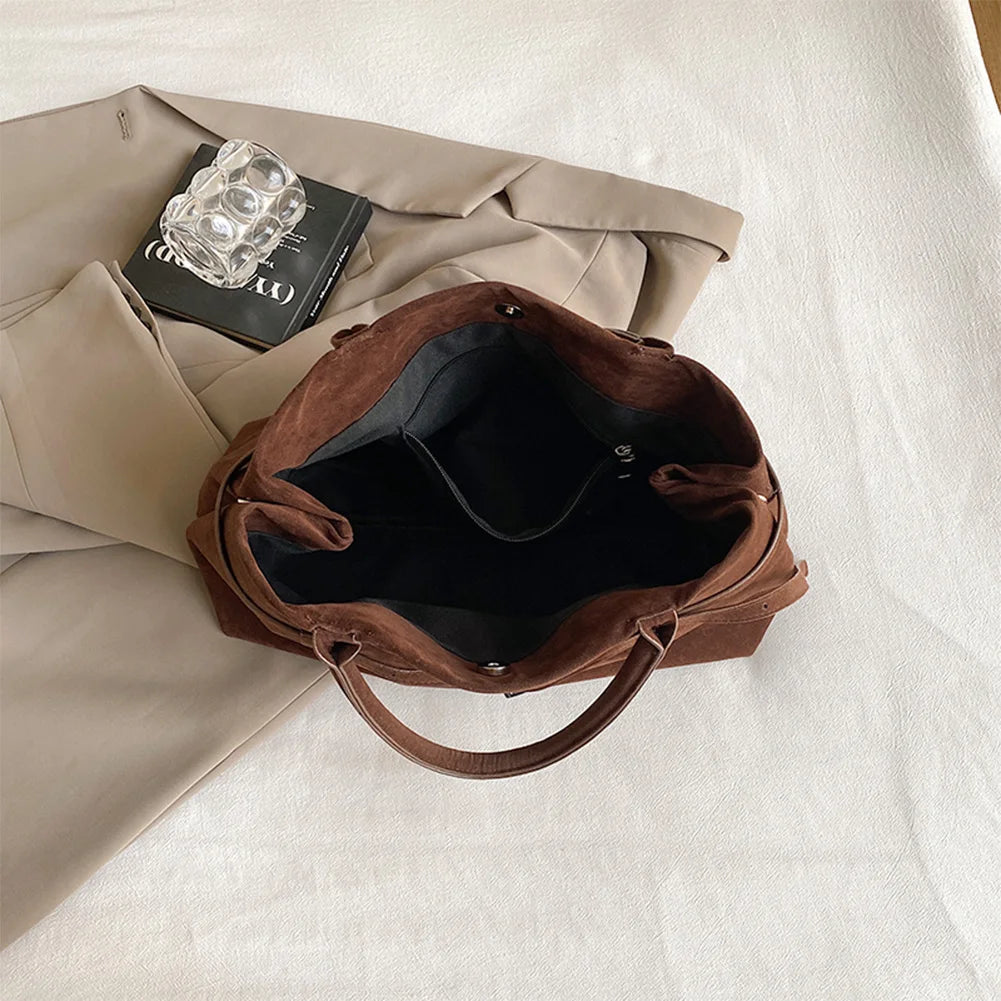 Suede Handbag