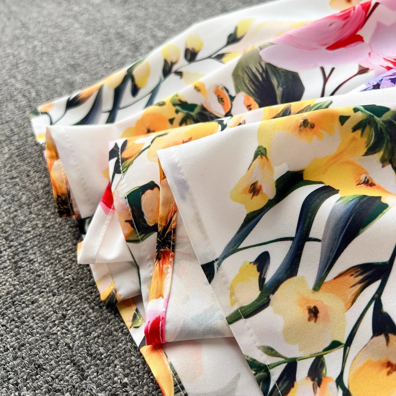 Summer Flower Skirt Set