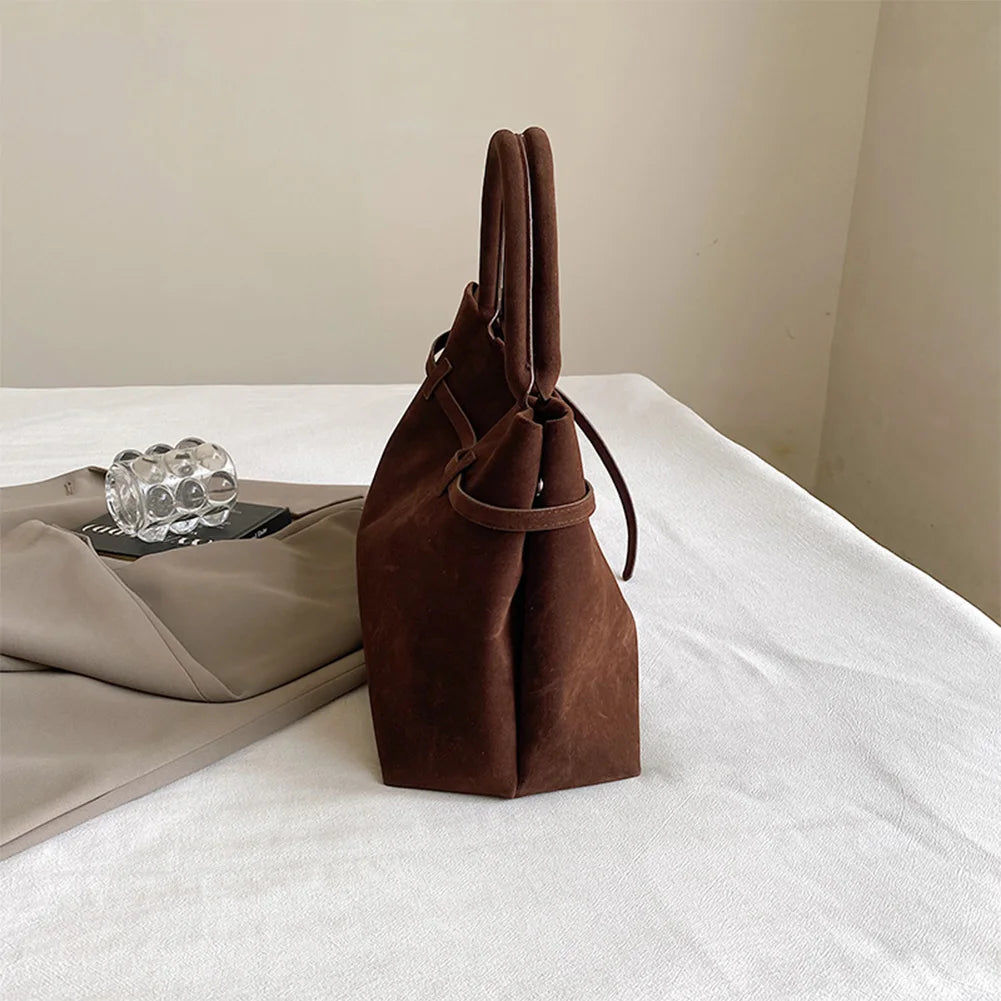Suede Handbag