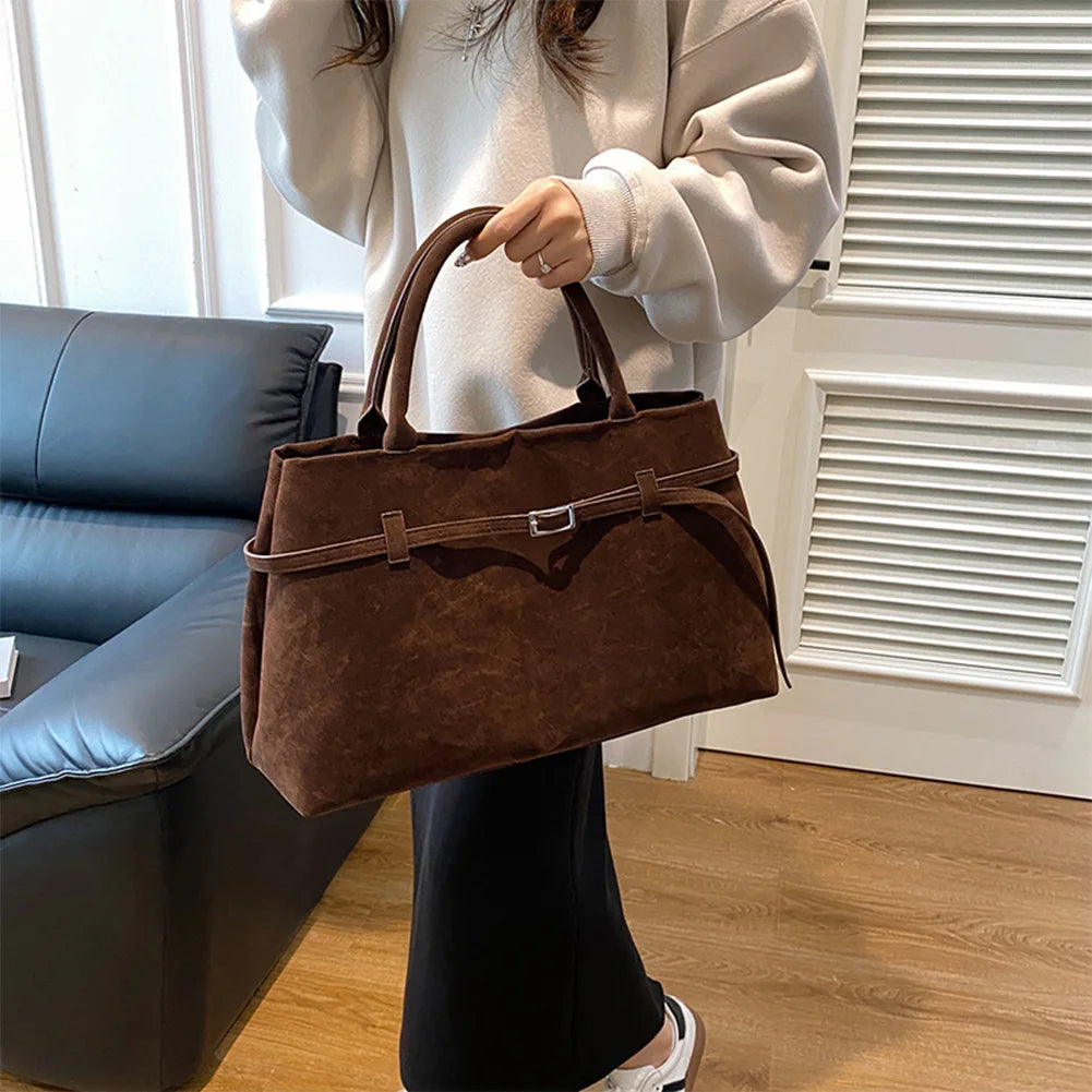 Suede Handbag