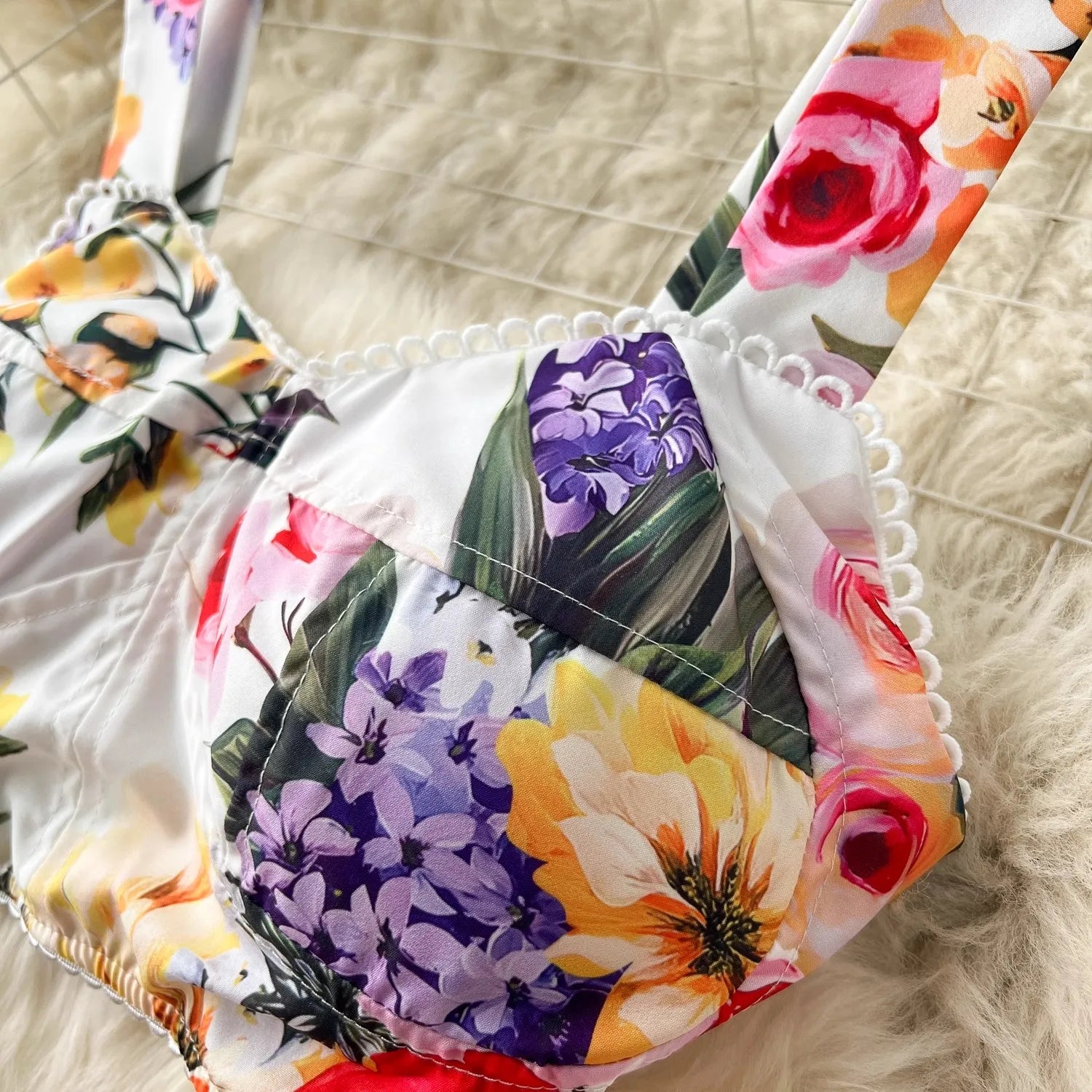 Summer Flower Skirt Set