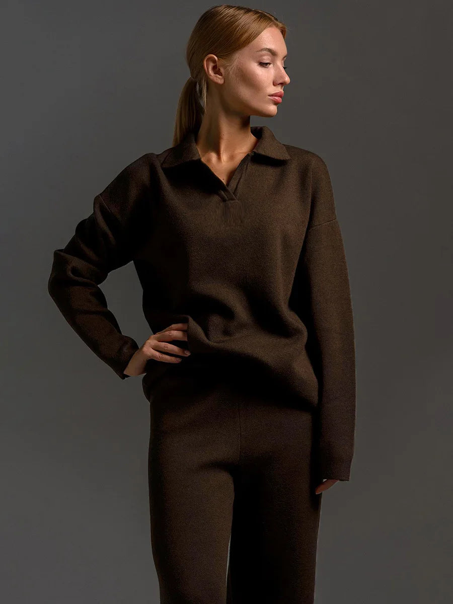 Daria Thick Knitted Suit