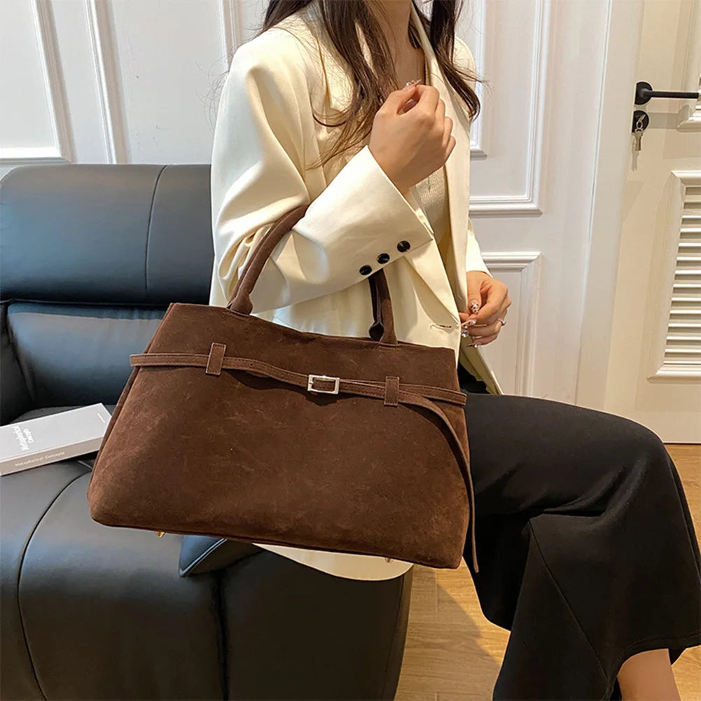 Suede Handbag