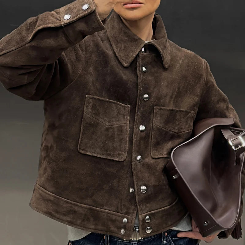 Retro Brown Suede Jackets