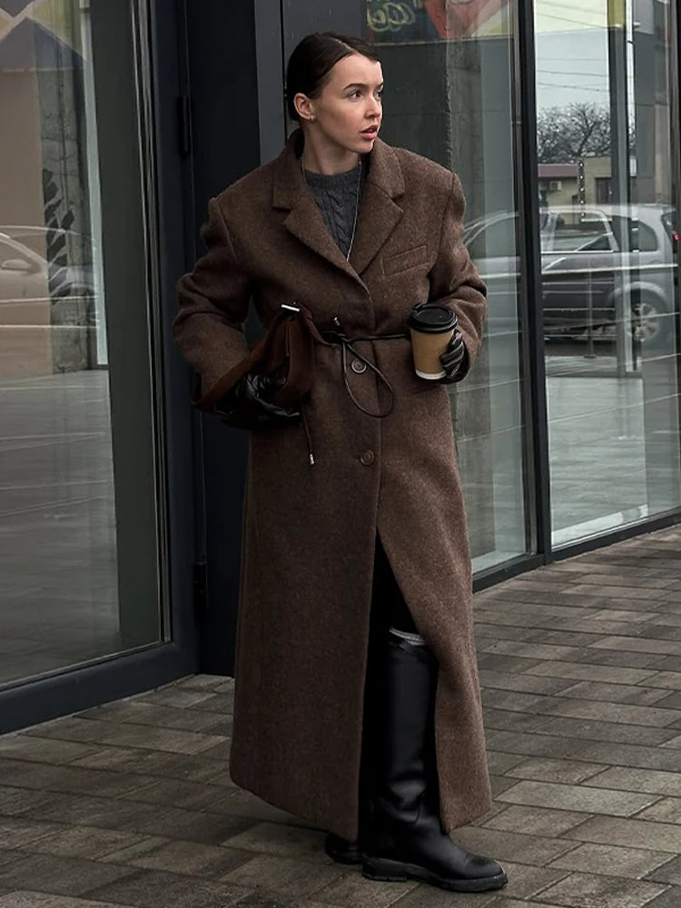 Ausra Woolen Long Coats