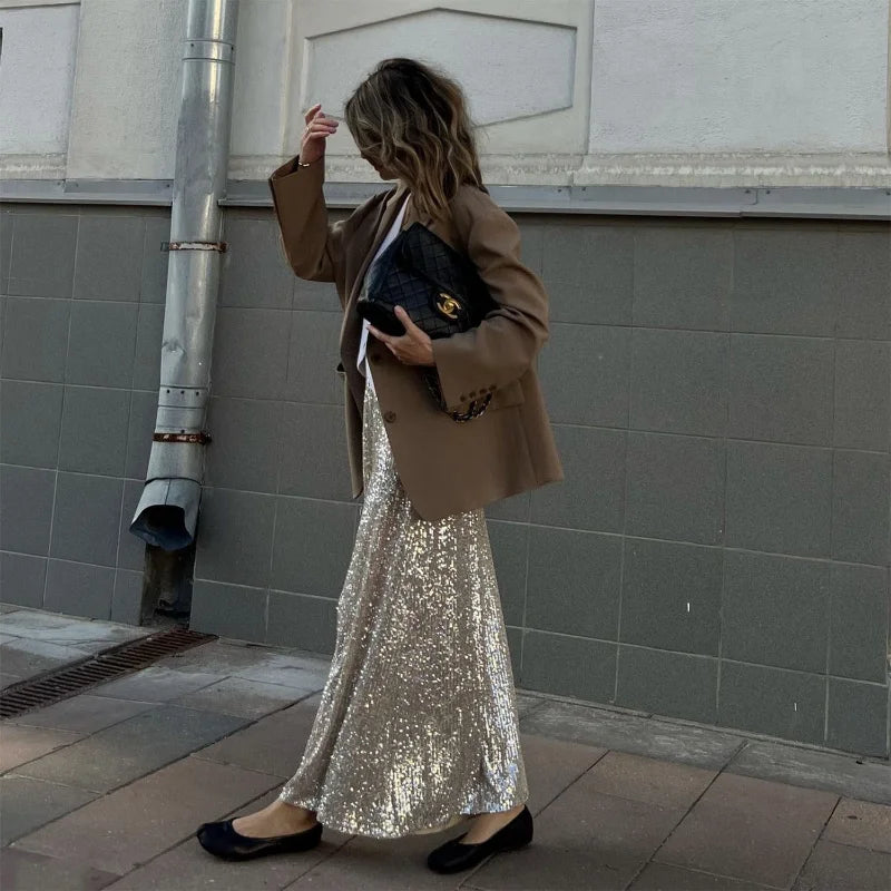 MARICIA Sequin Skirt