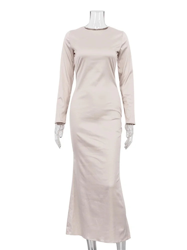 Satin Maxi Dress