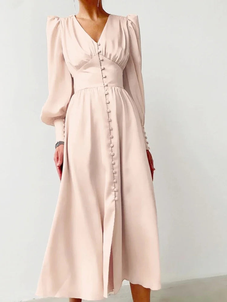 Khalesia Single Breasted Dress