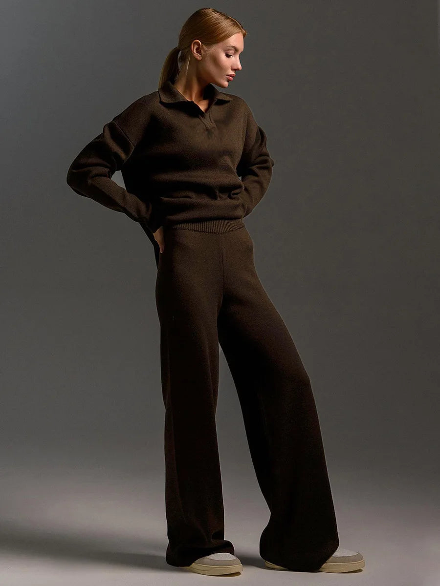 Daria Thick Knitted Suit