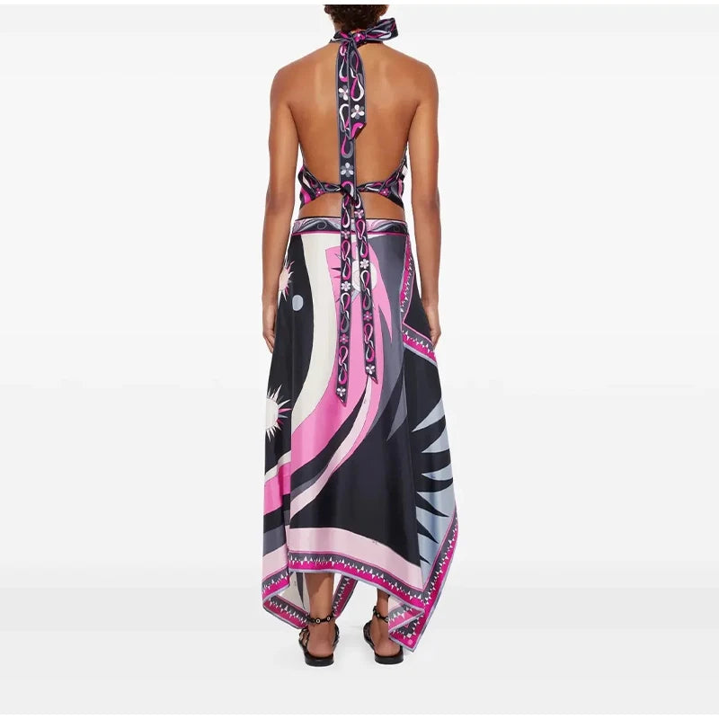 Punta Cana Satin Skirt Suits