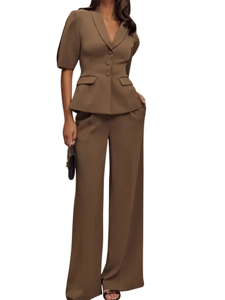 Sofi Blazer Wide Pants Set