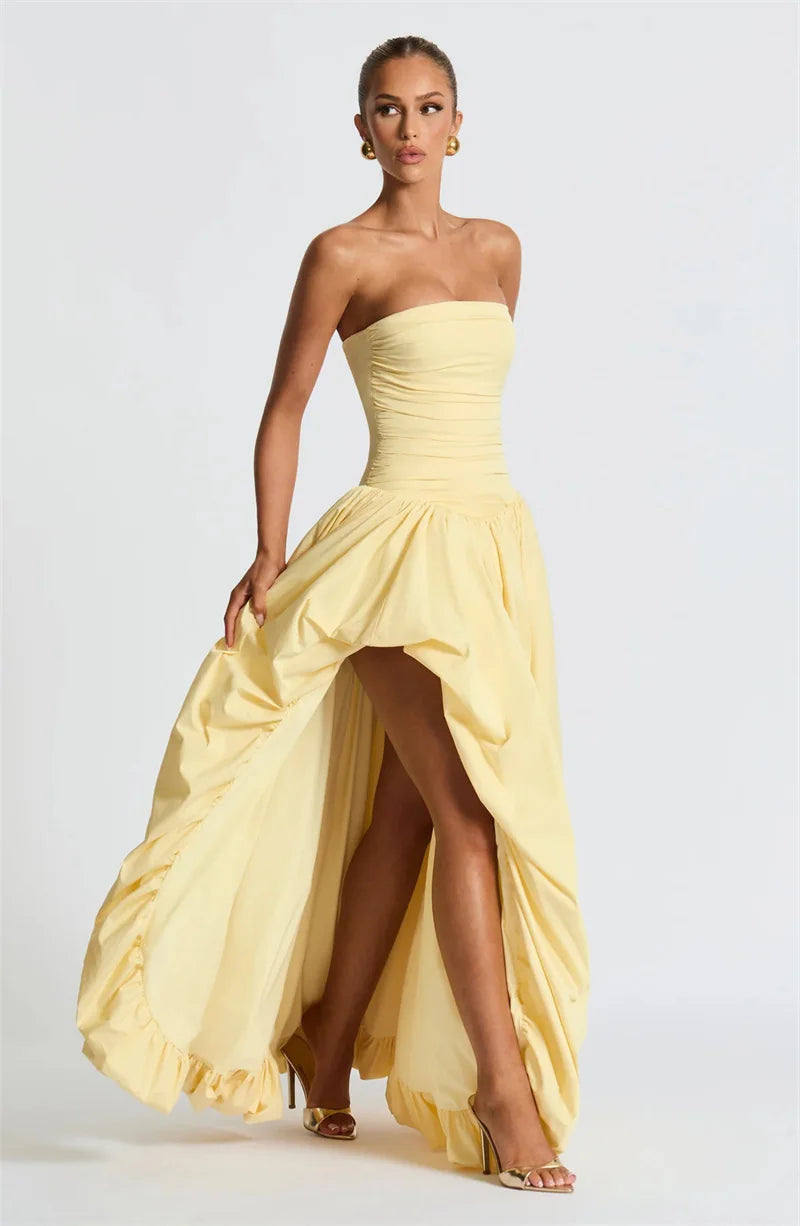 Julian Off-shoulder Strapless Maxi Dress