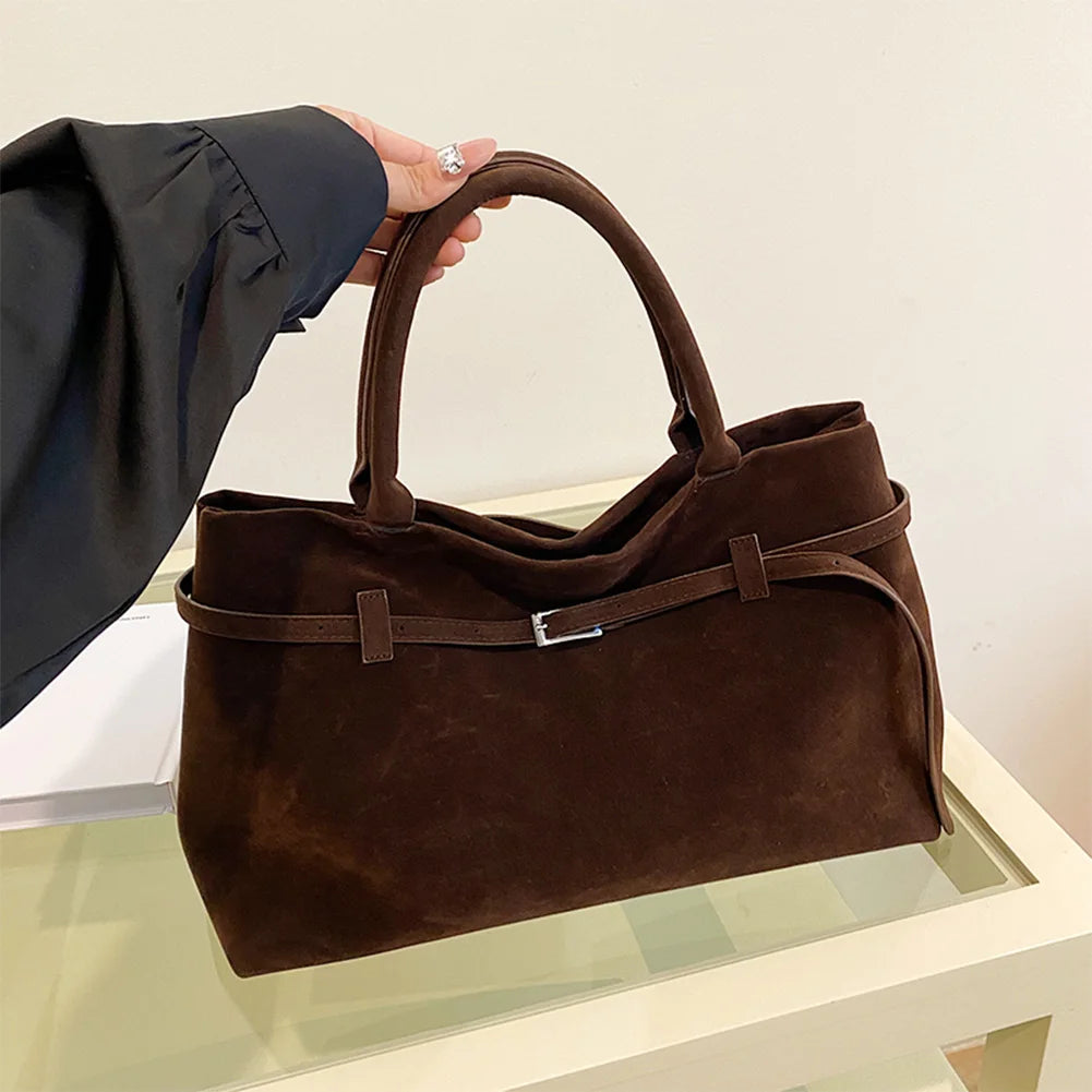 Suede Handbag