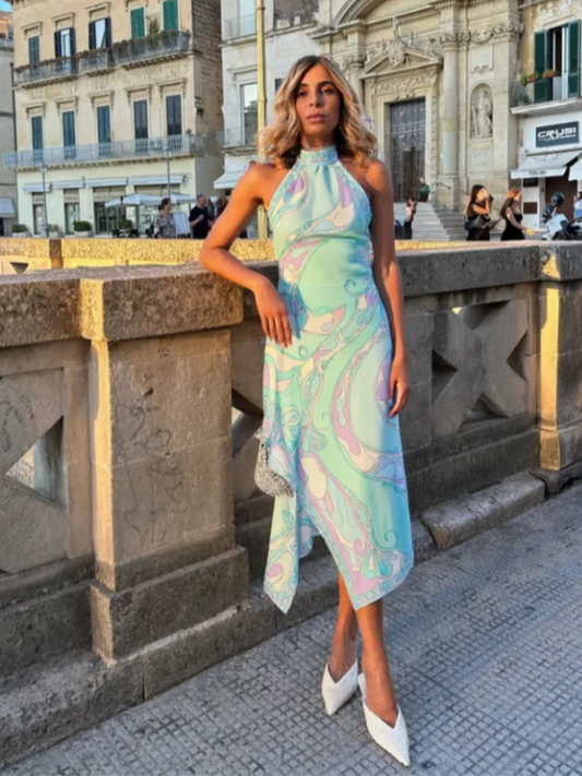 Punta Cana Satin  Skirt Suits