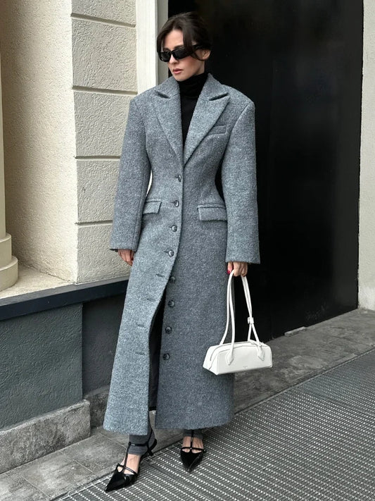 Ausra Woolen Long Coats