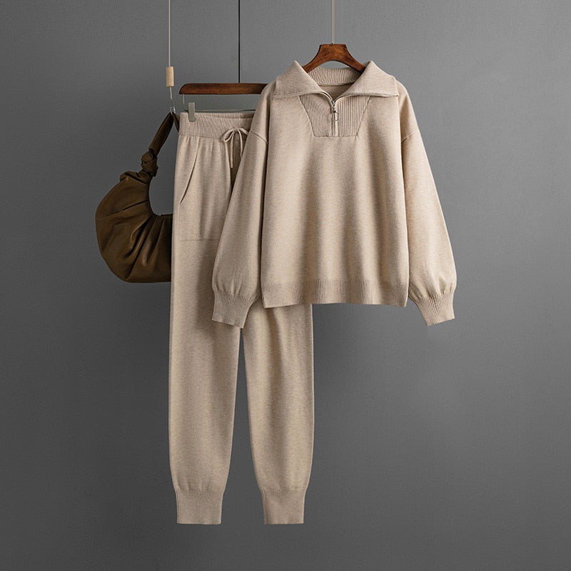 JADE 2 Piece Sweater Matching Sets Outfit