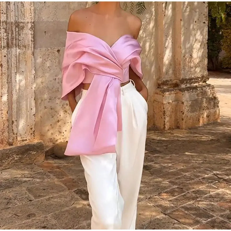Pinky Satin Blouse