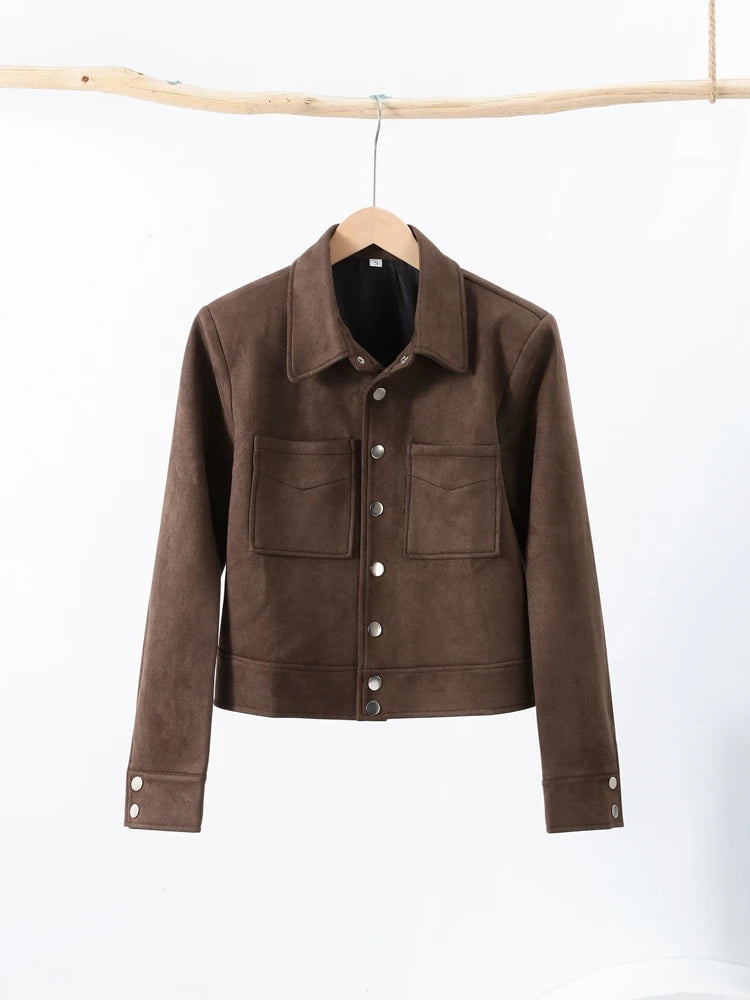 Retro Brown Suede Jackets