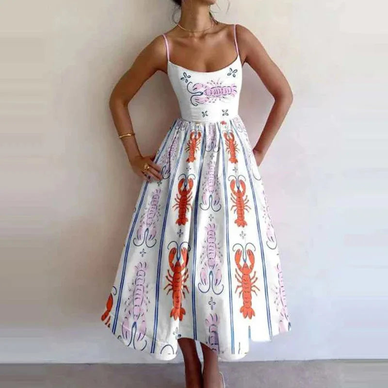 Graphic Print Dress