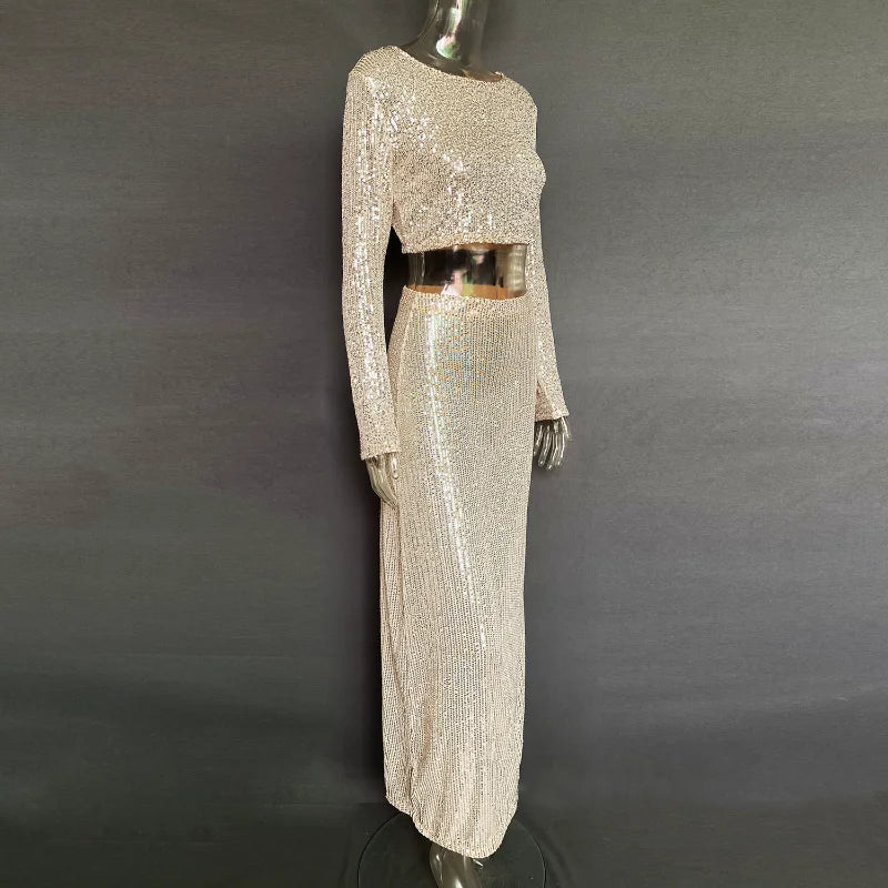 MARICIA Sequin Skirt