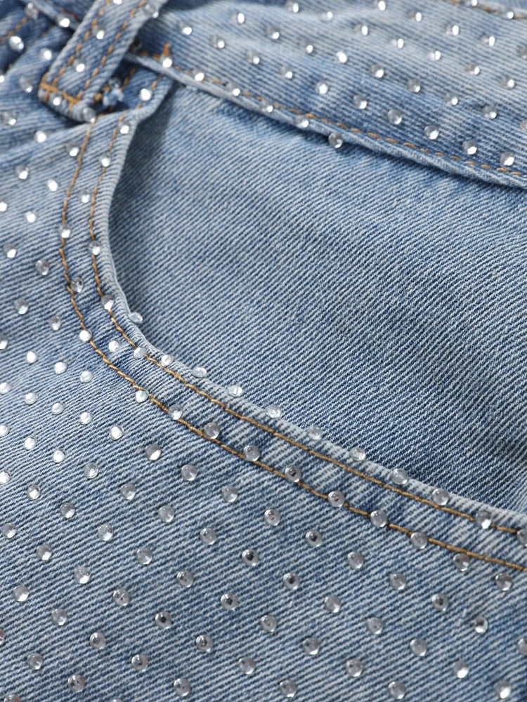 Shiny Rhinestone Jeans