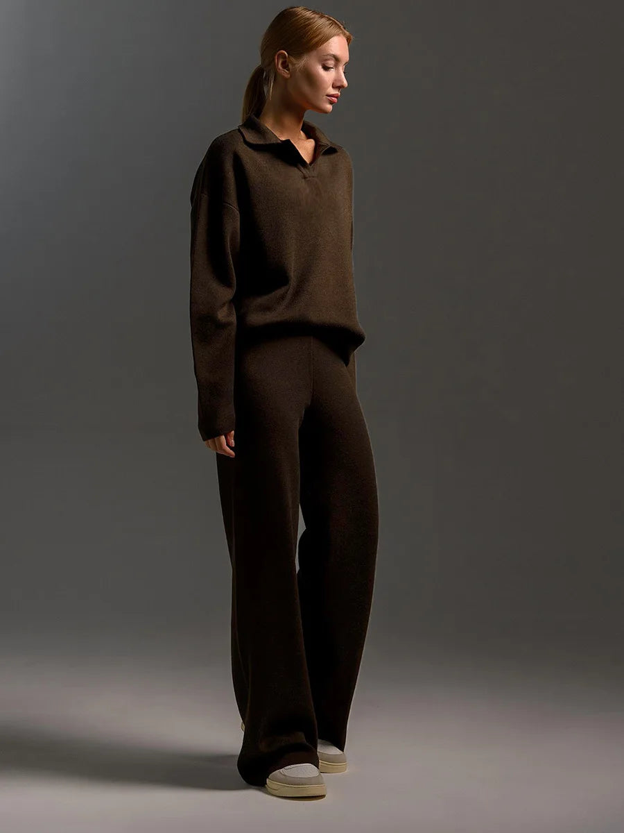Daria Thick Knitted Suit