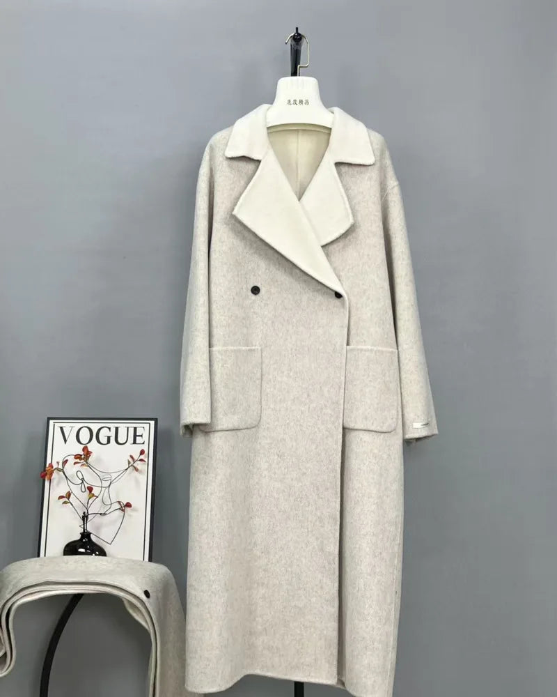 Lana Double Sided Wool Coat+Shawl