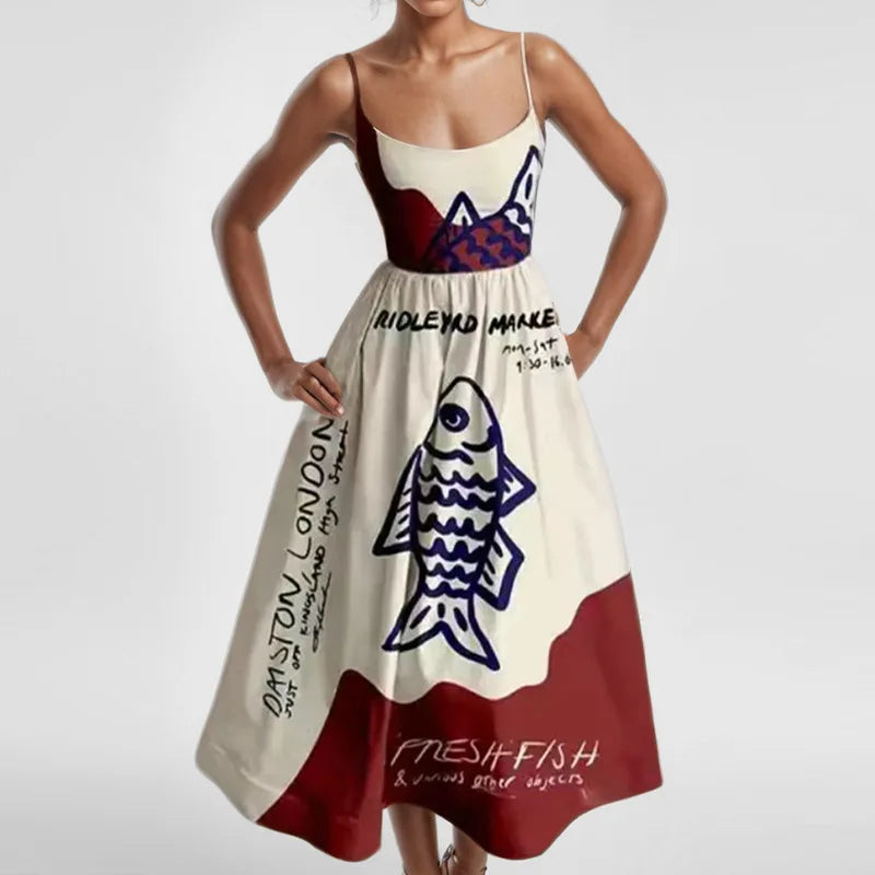 Graphic Print Dress