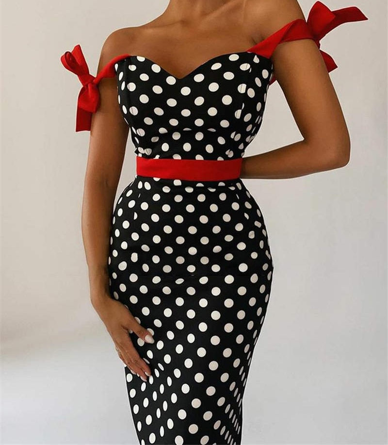 chinese dress ladies Polka Dot Dress – Lkly Designs