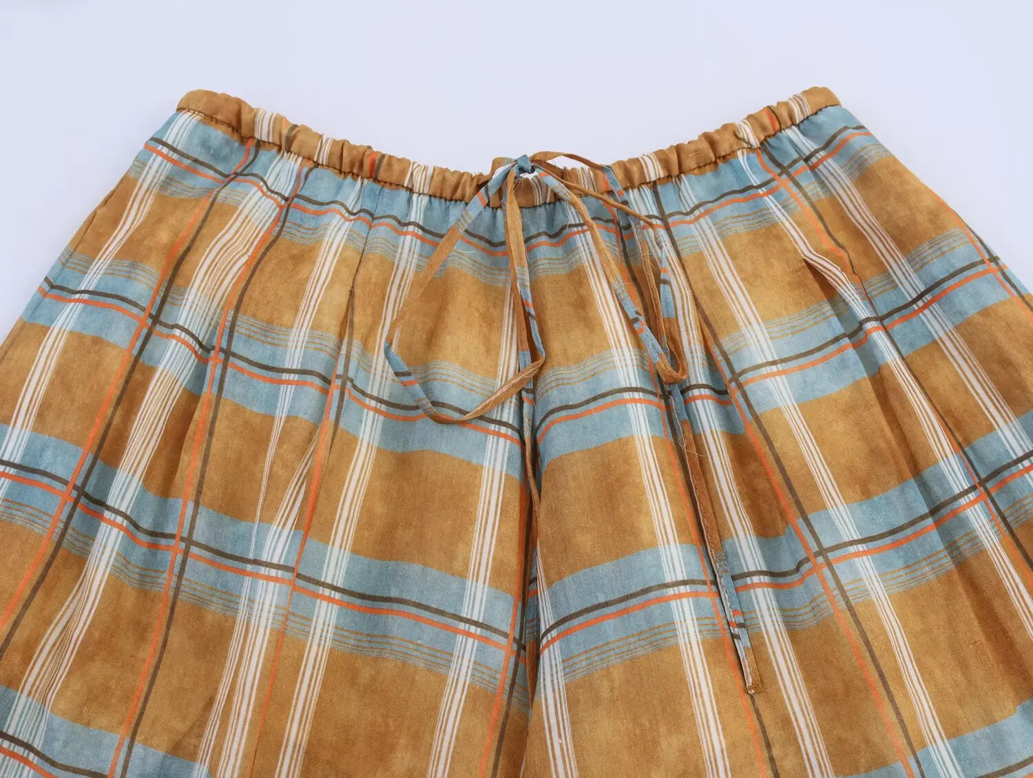 Plaid Printed Trousers