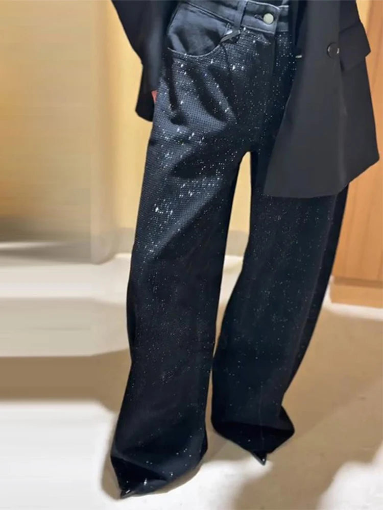Shiny Rhinestone Jeans