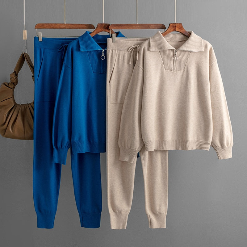 JADE 2 Piece Sweater Matching Sets Outfit