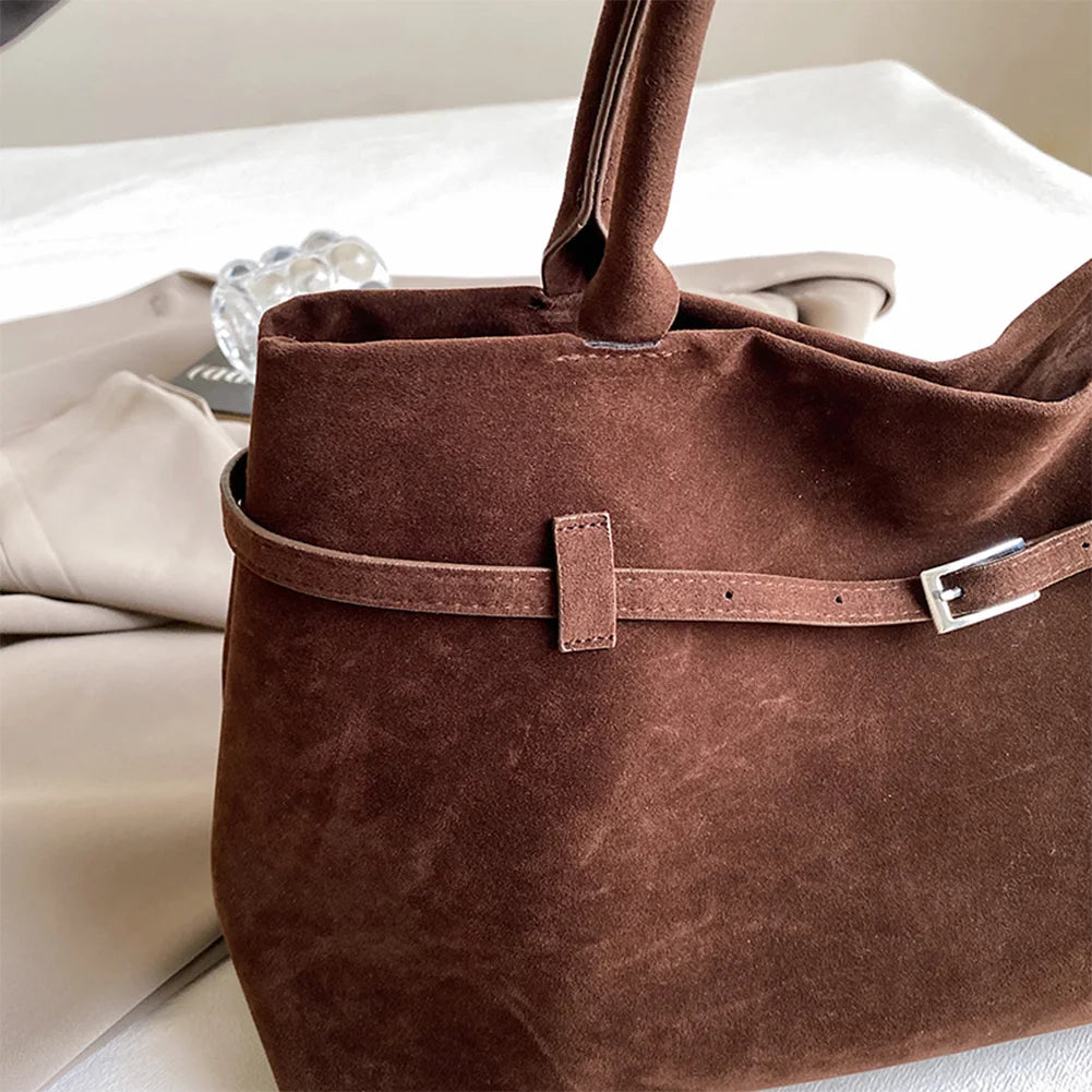 Suede Handbag